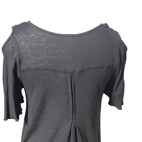 Free People Bittersweet Cold Shoulder Tee*Black* XSmall - Picture 9 of 12